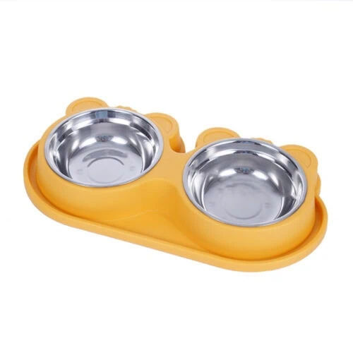 Pet feeding bowls bear shaped pet bowl