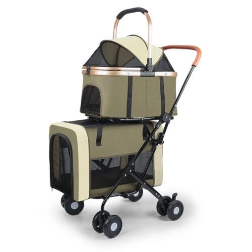 Products double pet stroller