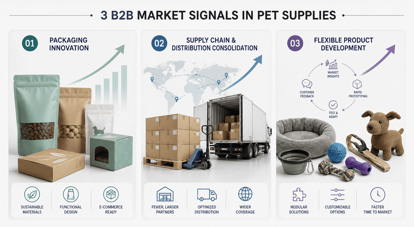 Pet Industry Daily Brief: What Importers and Pet Brands Should Watch | May 1, 2026 Visual summary of pet industry trends including packaging, supply chain and product development signals